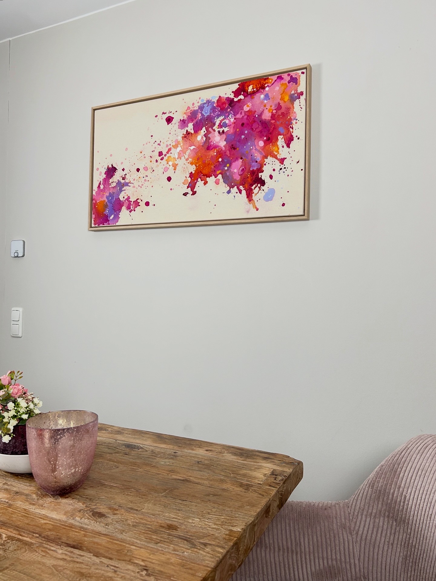 Innenleben, 2025, Acryl auf roher Baumwollleinwand, Ansicht 3